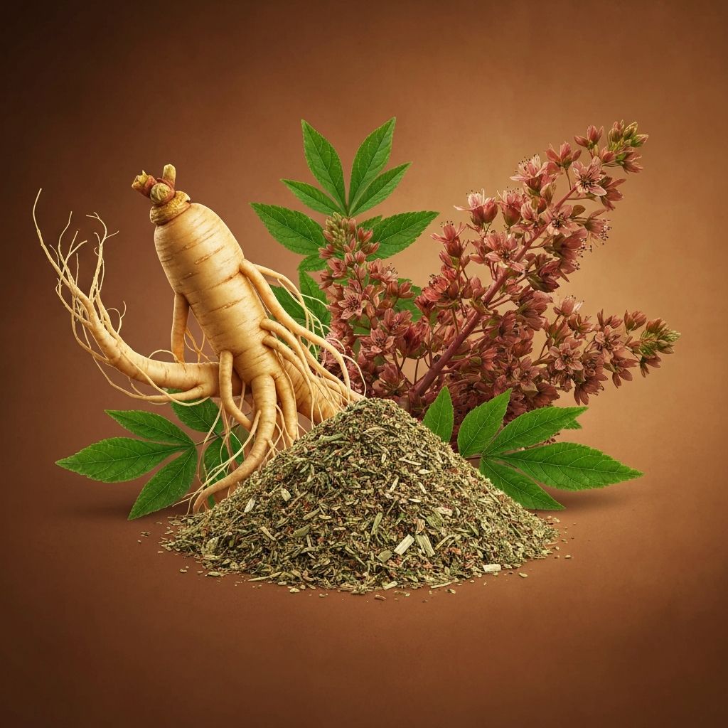 Botanical energy boosters - ginseng and herbs